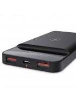 ÜZÜMLÜ 10.000 MAH SİYAH WIRELESS POWERBANK