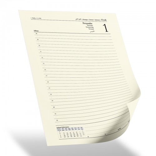 KOCATEPE TURUNCU TARİHLİ AJANDA (17X24 CM)