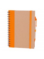 PURSAKLAR TURUNCU SPİRALLİ TARİHSİZ DEFTER (15X21 CM)