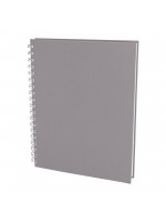 SEĞMENLER GRİ KARELİ SPİRALLİ TARİHSİZ DEFTER (19X25 CM)