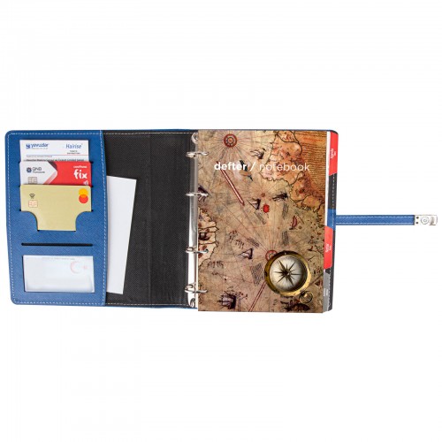 AYDINLIKEVLER LACİVERT ORGANİZER DEFTER (18x21,5 CM)