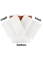 KUĞULU KIRMIZI TARİHSİZ DEFTER (11,5X20 CM)