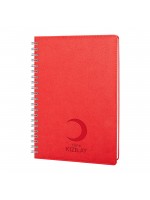 PLEVNE KIRMIZI KARELİ TARİHSİZ SPİRALLİ DEFTER (20x28 CM)