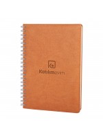 SUBAYEVLERİ KAHVERENGİ SPİRALLİ TARİHLİ HAFTALIK AJANDA (20x28 CM)