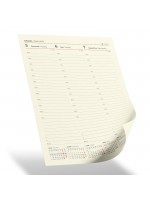 SUBAYEVLERİ KAHVERENGİ SPİRALLİ TARİHLİ HAFTALIK AJANDA (20x28 CM)