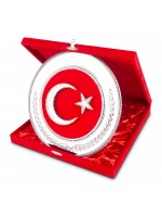 HİLAL YUVARLAK BAYRAK PLAKET