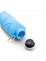 AYDENİZ MAVİ 700 ML KATLANABİLİR SİLİKON MATARA