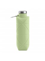 AYDENİZ YEŞİL 700 ML KATLANABİLİR SİLİKON MATARA