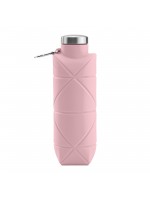 AYDENİZ PEMBE 700 ML KATLANABİLİR SİLİKON MATARA