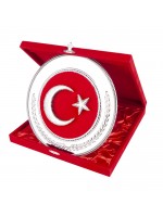 HİLAL YUVARLAK BAYRAK PLAKET