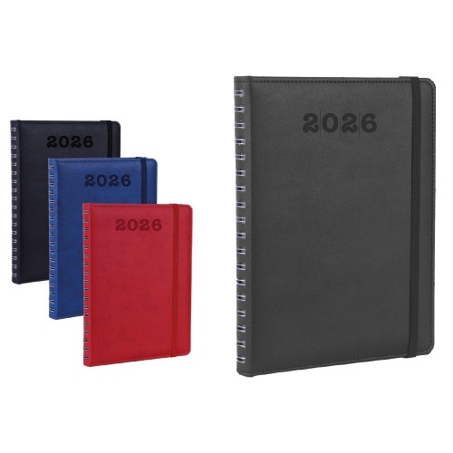 Termoderi Kapaklı Gizli Spiralli Ajanda