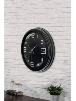 40 cm Siyah Metal Modern Duvar Saati