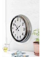 Krom Elegance 40 cm Metal Standart Duvar Saati