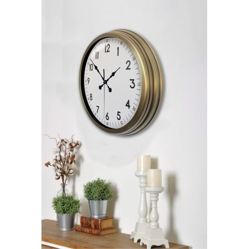 40 cm Eskitme Metal Standart Duvar Saati
