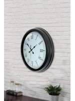 40 cm Siyah Metal Retro Duvar Saati