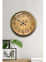Bronz Nostalji 40 cm Metal Eskitme Duvar Saati