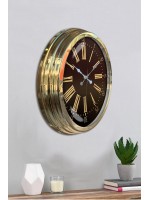 40 cm Metal Gold Roma Rakamlı Duvar Saati