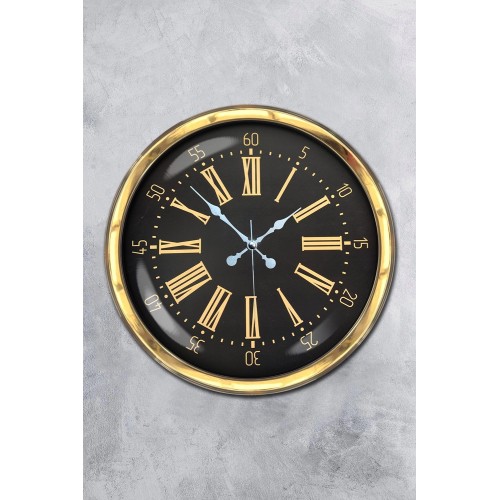 40 cm Metal Gold Roma Rakamlı Duvar Saati