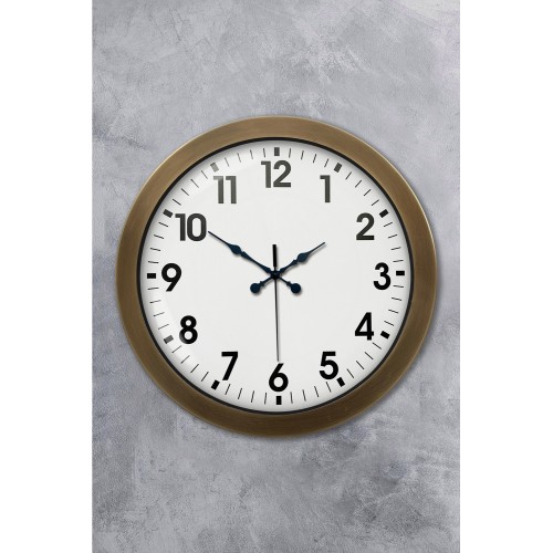 36 cm Eskitme Metal Standart Duvar Saati