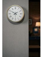 Retro Modern Roma Rakamlı 40 cm Metal Duvar Saati