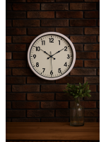 52 cm Beyaz Metal Standart Duvar Saati