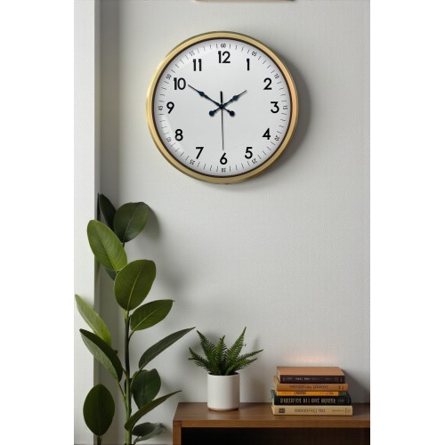 52 cm Eskitme Metal Dekoratif Duvar Saati