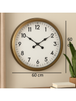 60 cm Eskitme Metal Dekoratif Duvar Saati