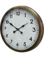 60 cm Eskitme Metal Dekoratif Duvar Saati