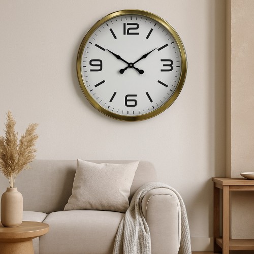 60 cm Gold Metal Dekoratif Duvar Saati – Modern Dekoratif Metal