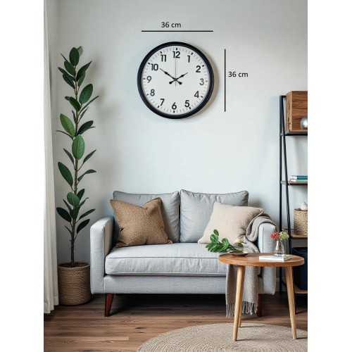 36 cm Siyah Duvar Saati