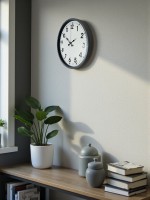 36 cm Gri Standart Dekoratif Duvar Saati