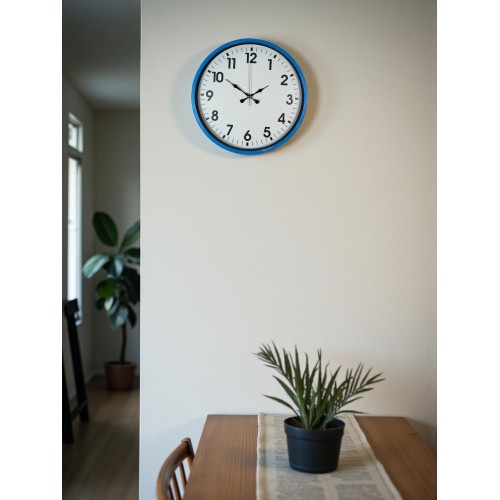 36 cm Standart Mavi Duvar Saati