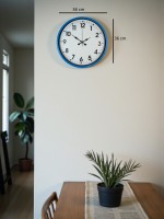 36 cm Standart Mavi Duvar Saati