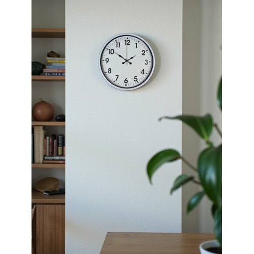36 cm Beyaz Dekoratif Duvar Saati (PP-3601W)
