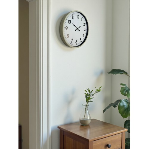 36 cm Standart Krem Duvar Saati