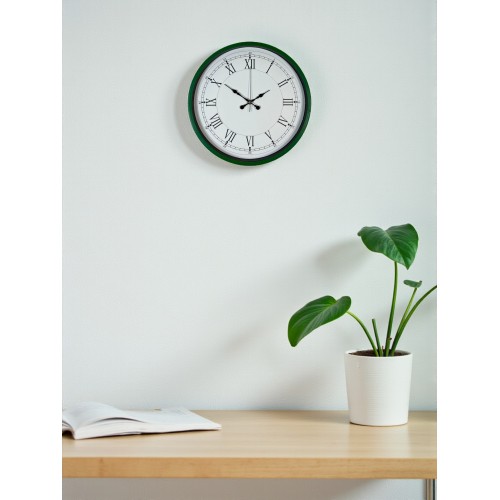 36 cm Yeşil Roma Rakamlı Duvar Saati (PP-3655L)