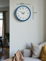 36 cm Mavi Roma Rakamlı Duvar Saati – Roma Rakamlı (PP-3655M)