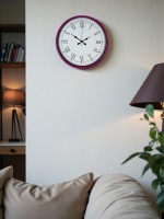 36 cm Pembe Roma Rakamlı Duvar Saati – Roma Rakamlı (PP-3655P)