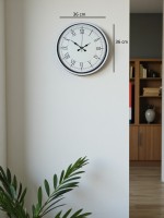 36 cm Beyaz Roma Rakamlı Duvar Saati