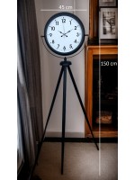 Siyah Tripod Ayaklı Dekoratif Saat