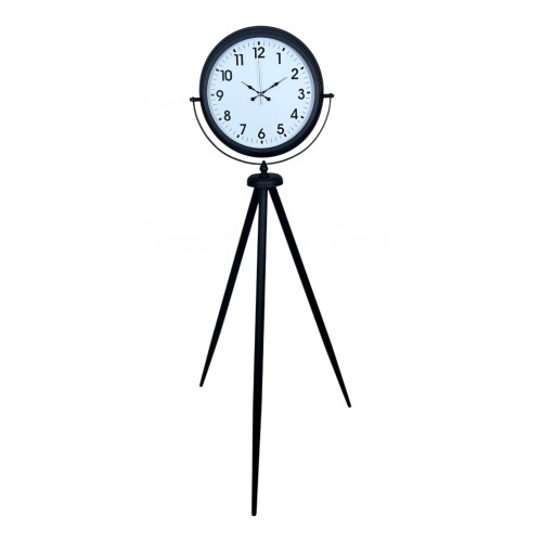 Siyah Tripod Ayaklı Dekoratif Saat