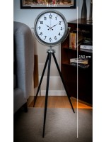 Krom Dekoratif Tasarım Tripod Ayaklı Saat