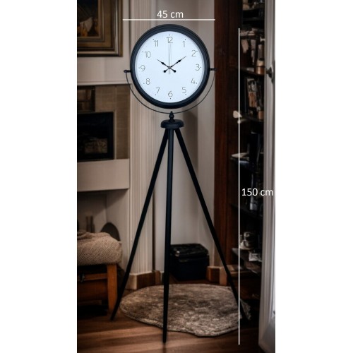 Pure Black Tripod Ayaklı Saat