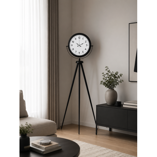 Siyah Standart Tripod Ayaklı Saat