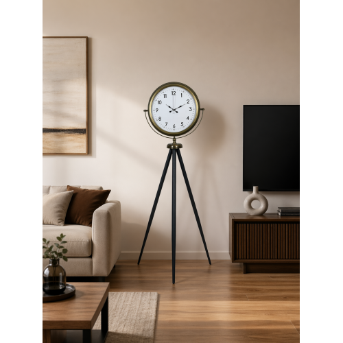 Klasik Eskitme Tripod Ayaklı Saat