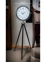 Krom Standart Tripod Ayaklı Saat