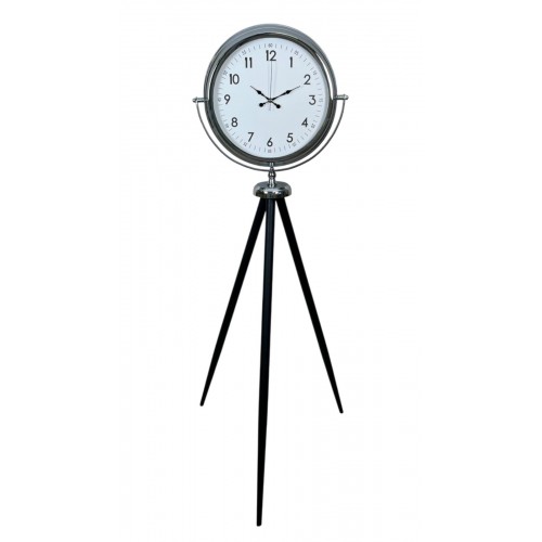 Krom Standart Tripod Ayaklı Saat