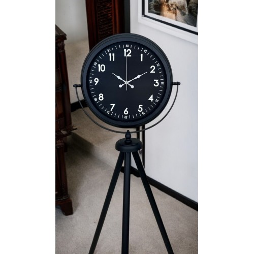 Royal Black Tripod Ayaklı Modern Tasarım Saat