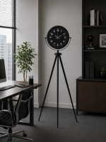 Royal Black Tripod Ayaklı Modern Tasarım Saat