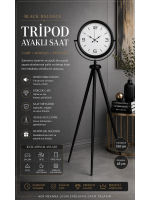 Black Balance Tripod Ayaklı Saat